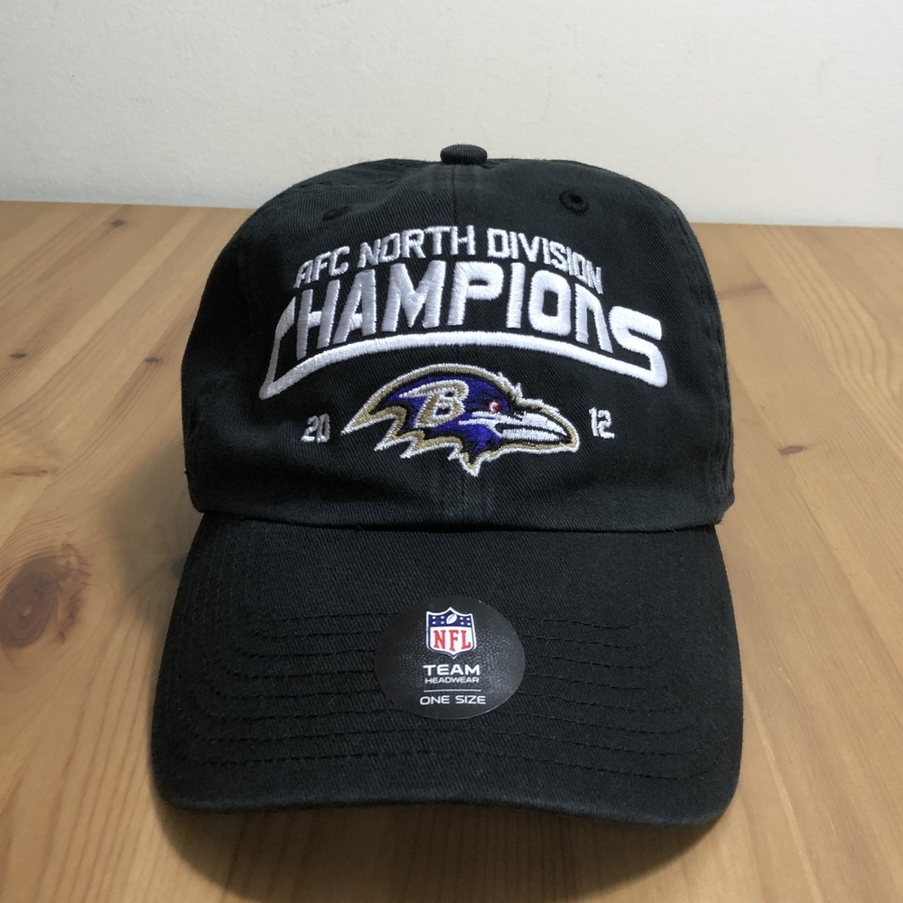 Baltimore Ravens NFL '47 AFC North 2012 Division Champs One Size Hat Cap Black